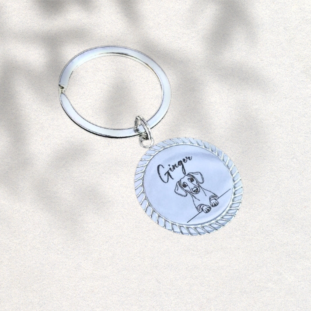 Pet tag with frame