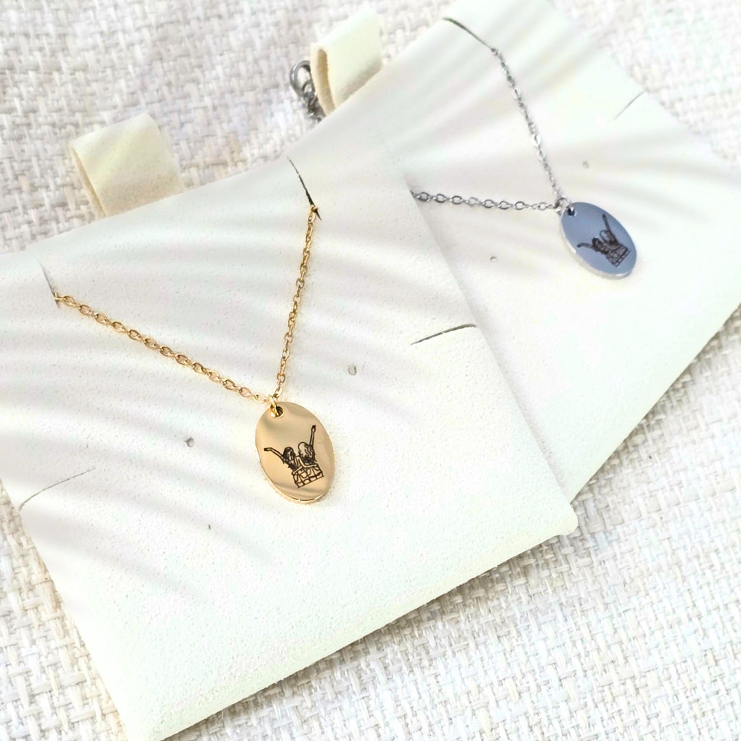 Mini Oval Necklace