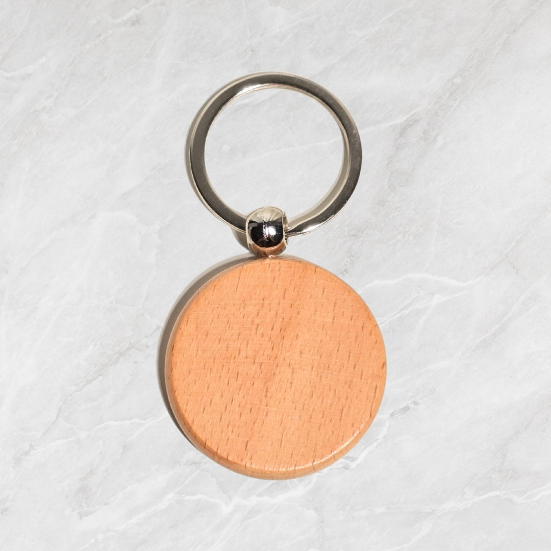 Wooden keychain