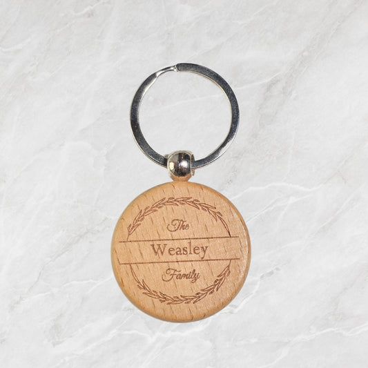 Wooden keychain