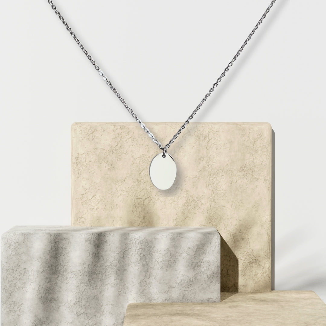 Oval Pendant Necklace