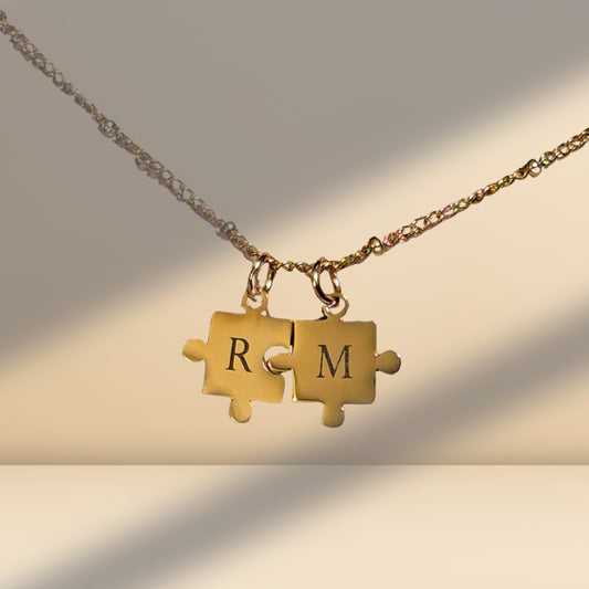 Jigsaw necklace set